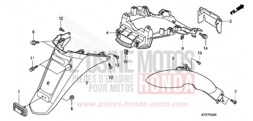 REAR FENDER PES1258 de 2008